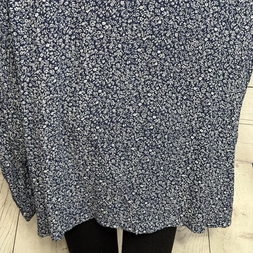 Lane Bryant Blouse Plus Size 24 Floral Print Long Sleeve Rayon - Picture 11 of 12